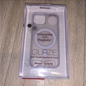 Merkury Innovations glaze MagSafe soft touch hard shell case iPhone 13/14/15